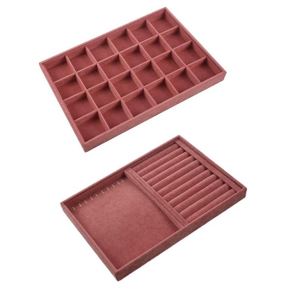 2x pink velvet jewelry ring display case tray holder necklace earrings bangle storage box 24 grid & dual-use disk, Pink;blue
2x pink velvet jewelry ring display case tray holder necklace earrings bangle storage box 24 grid & dual-use disk, Pink;blue