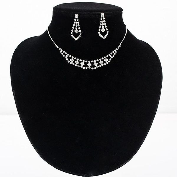 2020 hot sale Crystal Earrings necklace Charming Jewelry Sets Bridal Jewelry Amazing Design for Women Wedding N2231, Silver
2020 hot sale Crystal Earrings necklace Charming Jewelry Sets Bridal Jewelry Amazing Design for Women Wedding N2231, Silver