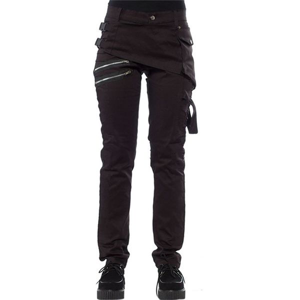 rosetic casual cargo pants women black goth fashion zipper punk design spring streetwerar gothic trousers plus size s-5xl y200418, Black;white
rosetic casual cargo pants women black goth fashion zipper punk design spring streetwerar gothic trousers plus size s-5xl y200418, Black;white