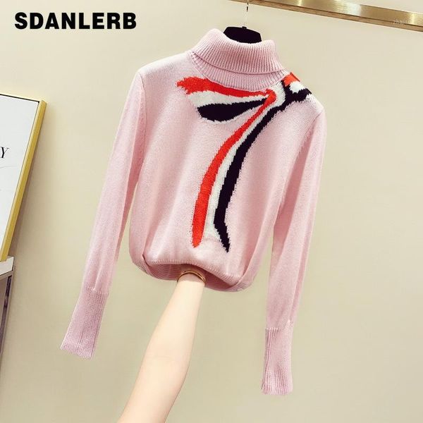 new turtle neck sweater women's bow jacquard knitwear jacket autumn and winter warm sweater jersey mujer sweter pull femme1, White;black
new turtle neck sweater women's bow jacquard knitwear jacket autumn and winter warm sweater jersey mujer sweter pull femme1, White;black
