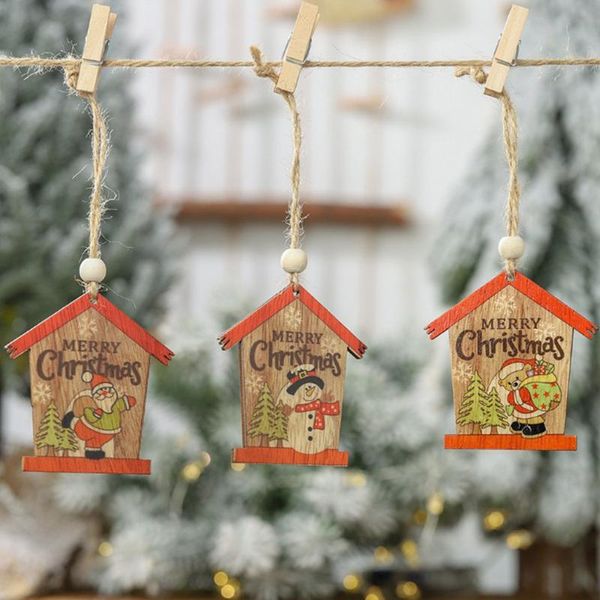 christmas decorations creative painting santa claus small house wooden pendant hanging ornament decor adornos navideno decorazioni natalizie
christmas decorations creative painting santa claus small house wooden pendant hanging ornament decor adornos navideno decorazioni natalizie