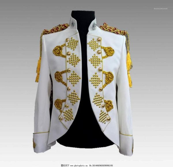 men's suits & blazers blazer men performance suit shoulder badge tassels chorus stage costumes drama formal jacket presenter clothes1, White;black
men's suits & blazers blazer men performance suit shoulder badge tassels chorus stage costumes drama formal jacket presenter clothes1, White;black