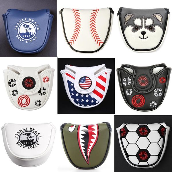 magnetic closure customized golf mallet putter covers headcover synthetic leather multi style color 201028
magnetic closure customized golf mallet putter covers headcover synthetic leather multi style color 201028