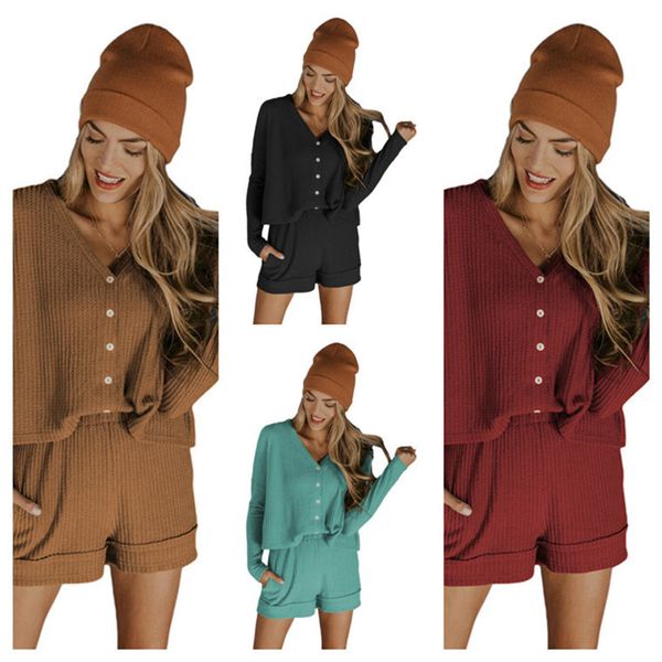 2021 spring summer women's tracksuit long sleeve shirt+shorts two-piece suit clothing ladies casual home outfits sportswear g11204, Gray
2021 spring summer women's tracksuit long sleeve shirt+shorts two-piece suit clothing ladies casual home outfits sportswear g11204, Gray