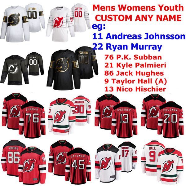 golden edition new jersey devils hockey jersey 11 andreas johnsson 22 ryan murray p.k. subban kyle palmieri jack hughes custom stitched, Black;red
golden edition new jersey devils hockey jersey 11 andreas johnsson 22 ryan murray p.k. subban kyle palmieri jack hughes custom stitched, Black;red