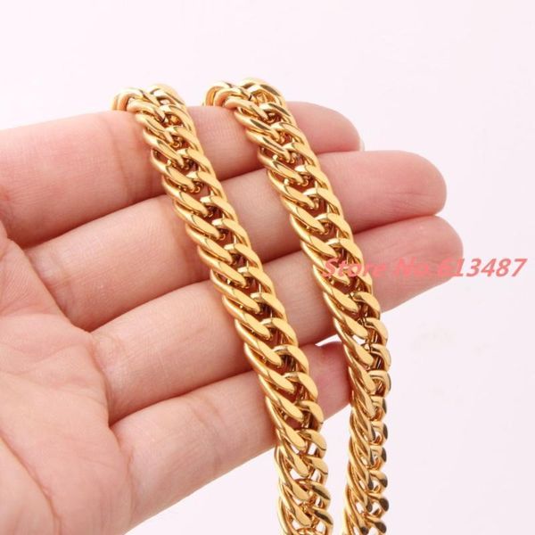 7-40" 8mm 66g yellow gold 316l stainless steel cool men's curb cuban chain necklace or bracelet bangles popular gift1, Silver
7-40" 8mm 66g yellow gold 316l stainless steel cool men's curb cuban chain necklace or bracelet bangles popular gift1, Silver