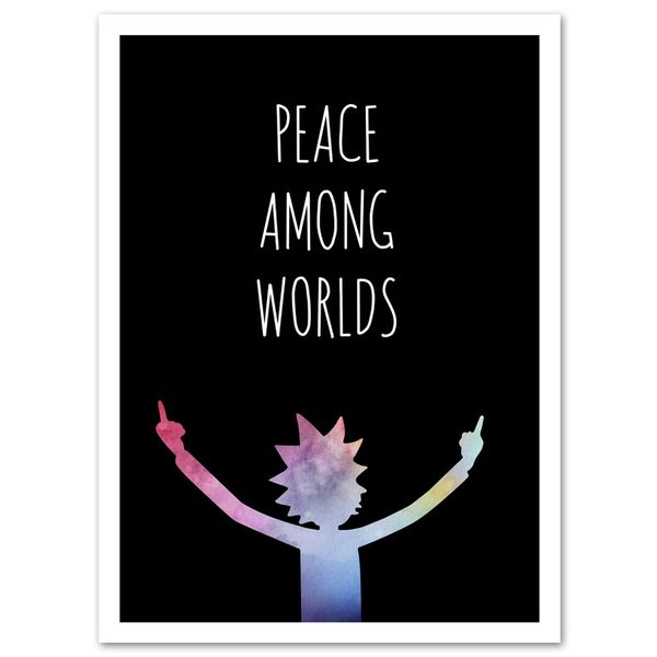 rick and morty peace among worlds canvas oil painting modern cartoon poster prints wall art pictures for living room home decor
rick and morty peace among worlds canvas oil painting modern cartoon poster prints wall art pictures for living room home decor