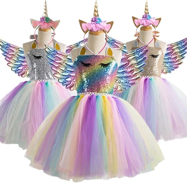 3-10y baby girl unicorn dress dream sequin kids christmas party dress girl formal prom girls princess dress + headdress 3pcs t200709, Red;yellow
3-10y baby girl unicorn dress dream sequin kids christmas party dress girl formal prom girls princess dress + headdress 3pcs t200709, Red;yellow