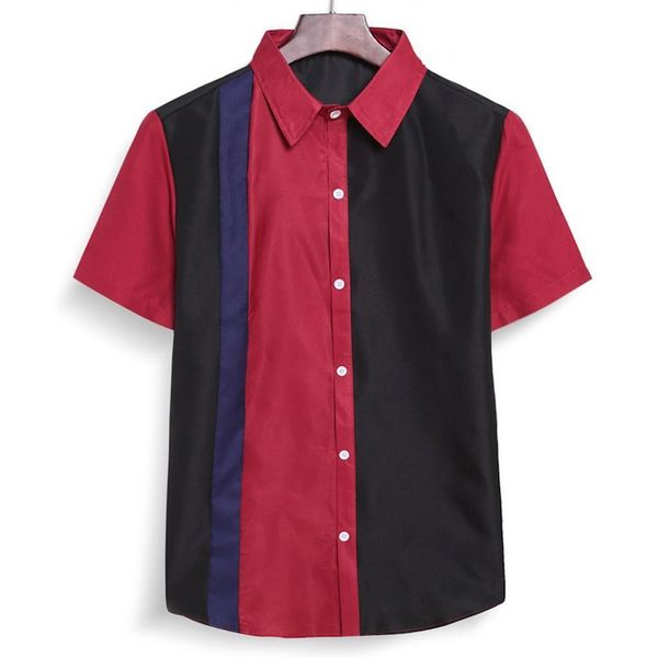 patchwork shirt men 2020 summer casual striped collision short sleeve slim fit shirt blouse holiday beach shirt, White;black
patchwork shirt men 2020 summer casual striped collision short sleeve slim fit shirt blouse holiday beach shirt, White;black