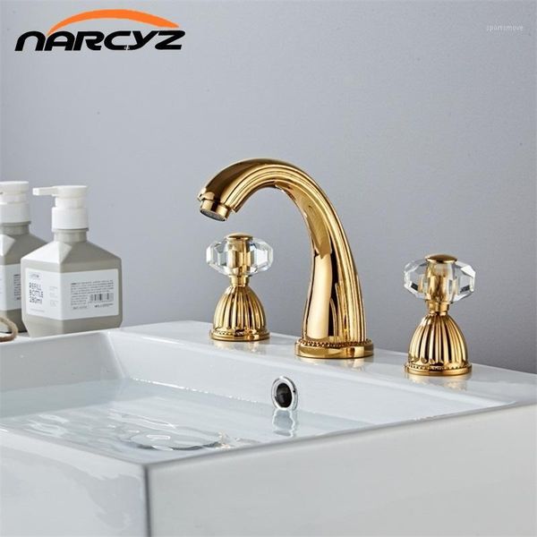 basin faucets gold brass modern bathroom sink faucet double with drill handle 3 hole bathbasin counter mixer taps xr82601
basin faucets gold brass modern bathroom sink faucet double with drill handle 3 hole bathbasin counter mixer taps xr82601