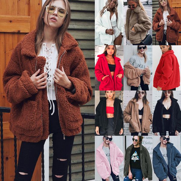 autumn winter faux fur coat women 2020 casual warm soft zipper fur jacket plush overcoat pocket plus size teddy coat female, Black
autumn winter faux fur coat women 2020 casual warm soft zipper fur jacket plush overcoat pocket plus size teddy coat female, Black