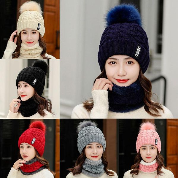 beanie/skull caps women's winter warm twist hats ski fur pom poms ball elastic knitted hair scarf set plush skullies beanie hat, Blue;gray
beanie/skull caps women's winter warm twist hats ski fur pom poms ball elastic knitted hair scarf set plush skullies beanie hat, Blue;gray