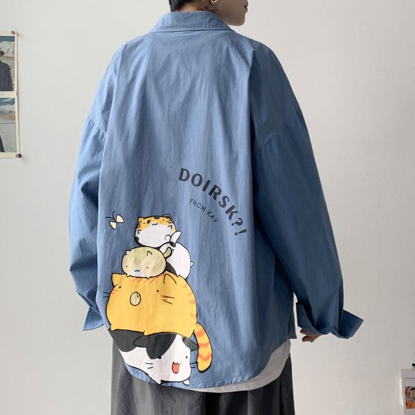 men's oversized anime shirts mens fashion cotton blouse 5xl oversize long sleeves dress shirt for men man clothing casual c1211, White;black
men's oversized anime shirts mens fashion cotton blouse 5xl oversize long sleeves dress shirt for men man clothing casual c1211, White;black