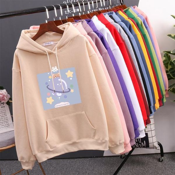 sweater women's ins plush thickened winter new hooded korean version loose spring and autumn versatile student coat trend, Black
sweater women's ins plush thickened winter new hooded korean version loose spring and autumn versatile student coat trend, Black