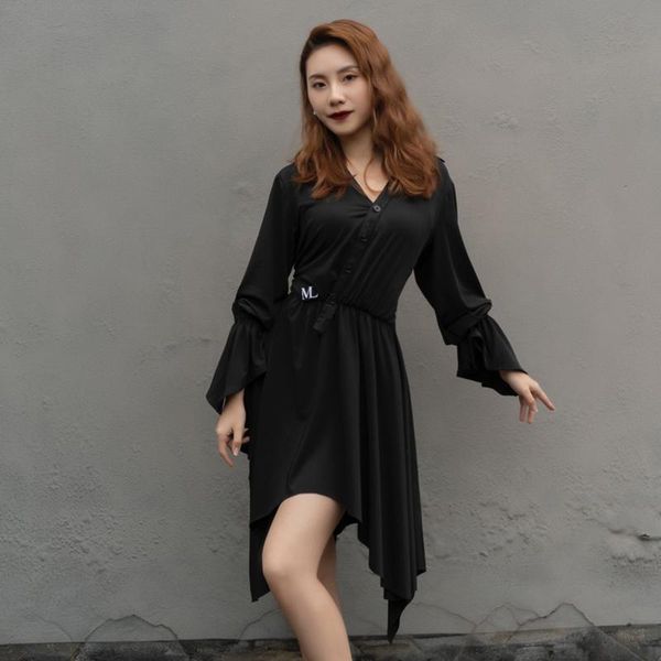 stage wear latin dance dress loose black suit women practice clothing long sleeve samba rumba cha jive costume dnv14167, Black;red
stage wear latin dance dress loose black suit women practice clothing long sleeve samba rumba cha jive costume dnv14167, Black;red