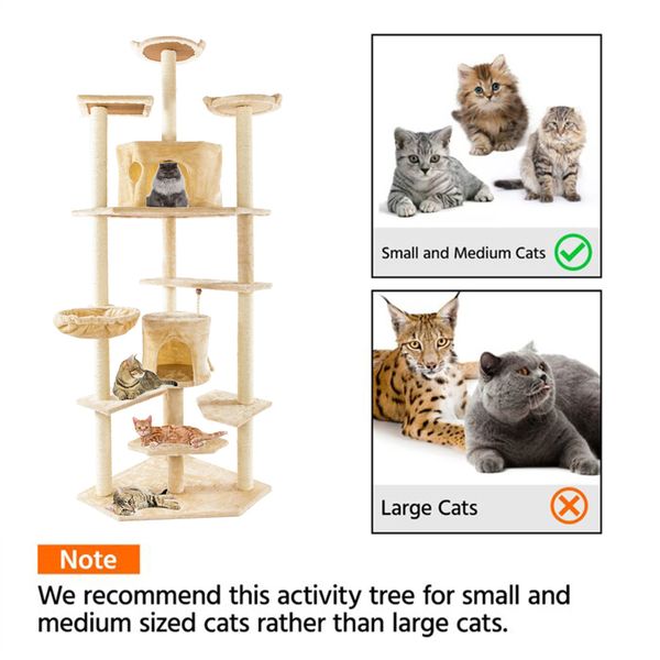 80inch cat tree tower play house condo furniture scratch post basket cat climb tree climb holder climbing stand hammock ing
80inch cat tree tower play house condo furniture scratch post basket cat climb tree climb holder climbing stand hammock ing