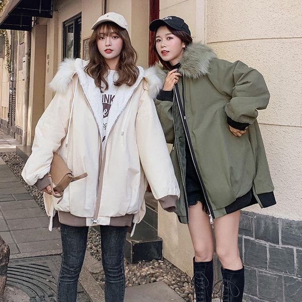 women 2020 winter fashionable warm cotton liner hooded down parkas coat jacket female fur collar hooded outerwear warm coats c401, Black
women 2020 winter fashionable warm cotton liner hooded down parkas coat jacket female fur collar hooded outerwear warm coats c401, Black