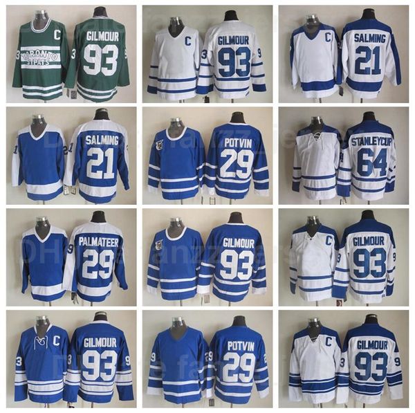 retro arenas ice hockey 93 doug gilmour jersey vintage classic mike palmateer 29 felix potvin 21 borje salming 64 stanleycup 27 darryl sittl, Black;red
retro arenas ice hockey 93 doug gilmour jersey vintage classic mike palmateer 29 felix potvin 21 borje salming 64 stanleycup 27 darryl sittl, Black;red