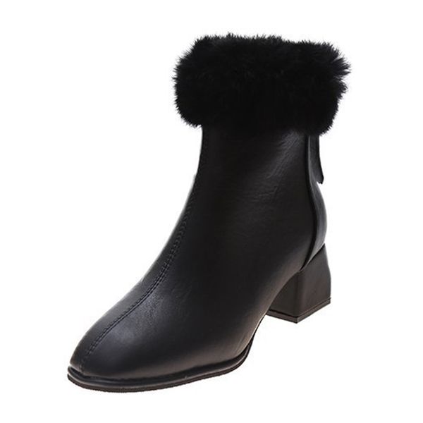 2021 the new soft from skin of the fake leather ankle boots for women fashion toe square foot shoes women's short dwaterproof nwak, Black
2021 the new soft from skin of the fake leather ankle boots for women fashion toe square foot shoes women's short dwaterproof nwak, Black