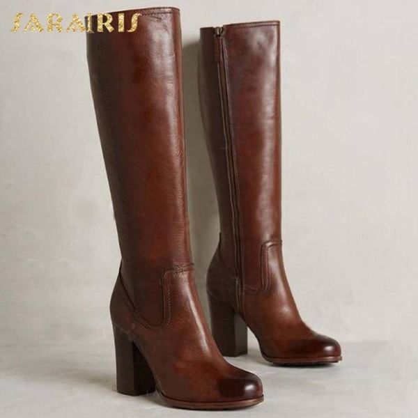 boots sarairis 2021 chunky high heels retro trendy woman shoes zipper platform ins quality knee boot lady, Black
boots sarairis 2021 chunky high heels retro trendy woman shoes zipper platform ins quality knee boot lady, Black