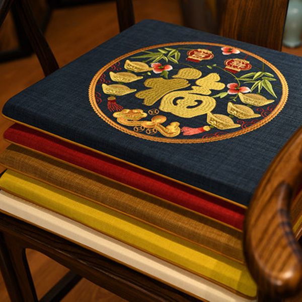 fine embroidery fu lucky chair seat pad chinese cushion office home decor washable cotton linen armchair sitting mat anti-slip
fine embroidery fu lucky chair seat pad chinese cushion office home decor washable cotton linen armchair sitting mat anti-slip