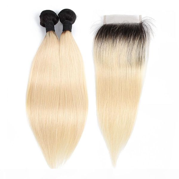 ombre blonde human hair bundles with closure brazilian virgin straight hair extensions 1b 613 dark roots 2 bundles with 4x4 lace closure, Black;brown
ombre blonde human hair bundles with closure brazilian virgin straight hair extensions 1b 613 dark roots 2 bundles with 4x4 lace closure, Black;brown