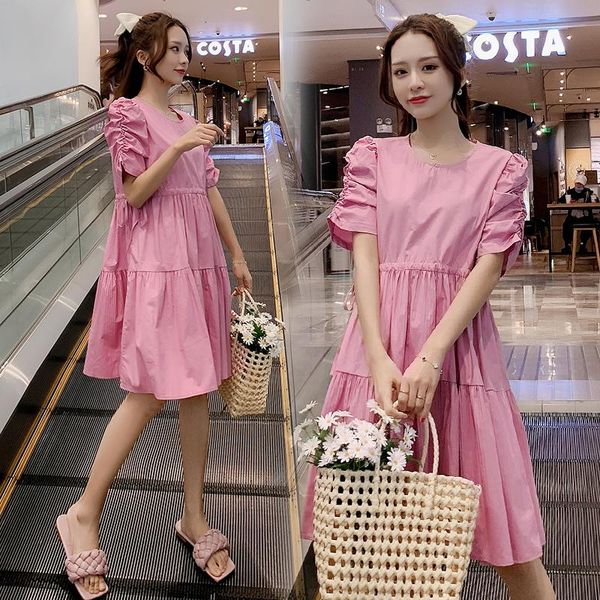 maternity dresses 6818# 2021 summer korean fashion dress sweet chic ins pink loose clothes for pregnant women drawstring slim pregnancy, White
maternity dresses 6818# 2021 summer korean fashion dress sweet chic ins pink loose clothes for pregnant women drawstring slim pregnancy, White