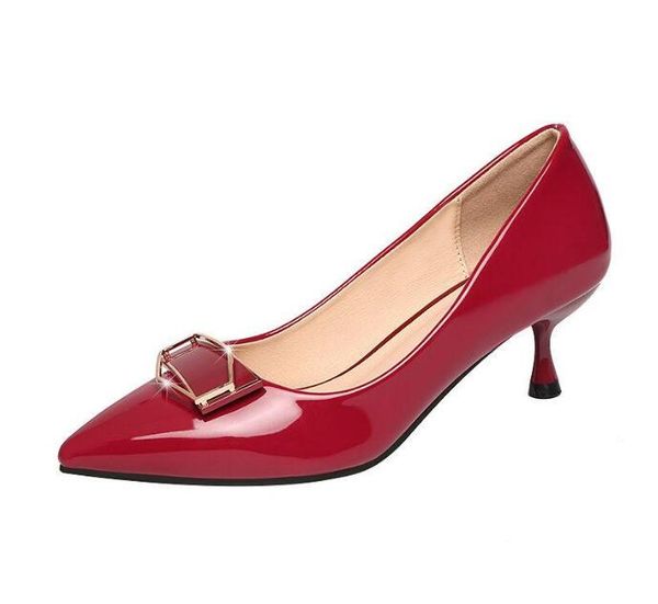 women high heels shoes autumn women pu leather shallow slip on pointed toe high heels pumps party dress shoes mujer, Black
women high heels shoes autumn women pu leather shallow slip on pointed toe high heels pumps party dress shoes mujer, Black