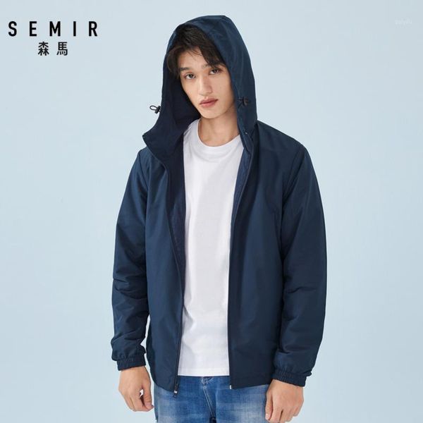 semir jacket men hooded double-faced casual jacket man 2019 spring and autumn new teen korean version1, Black;brown 
semir jacket men hooded double-faced casual jacket man 2019 spring and autumn new teen korean version1, Black;brown