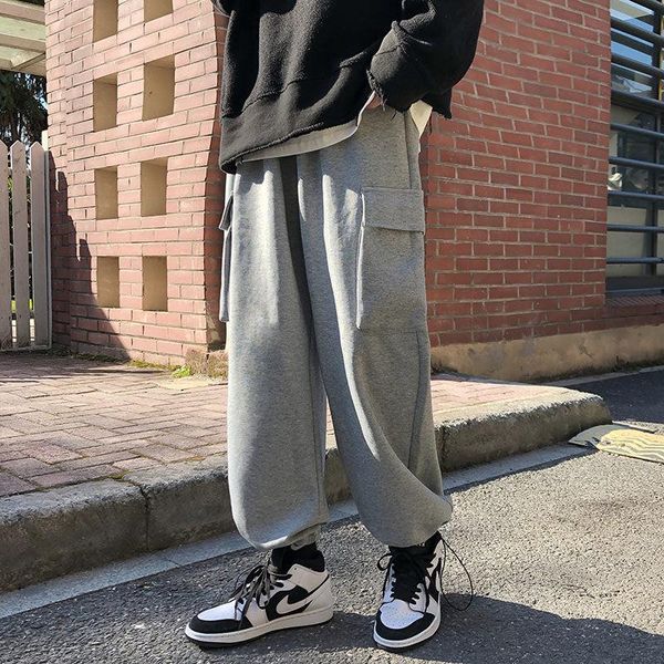 2020autumn and winter new youth popular men's loose solid color japanese multi-pocket overalls fashion casual straight-leg pants, Black
2020autumn and winter new youth popular men's loose solid color japanese multi-pocket overalls fashion casual straight-leg pants, Black