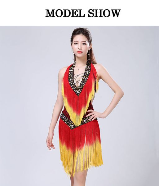 2018 latin dance dress women professional latin skirt samba dance latin salsa dresses, Black;red
2018 latin dance dress women professional latin skirt samba dance latin salsa dresses, Black;red