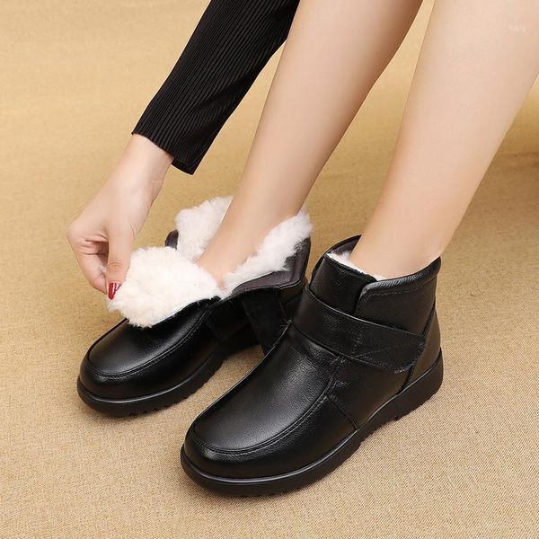 boots winter ankle shoes female women woman ladies lady genuine real leather cowhide plush fur warm hook loop injection footwear1, Black
boots winter ankle shoes female women woman ladies lady genuine real leather cowhide plush fur warm hook loop injection footwear1, Black