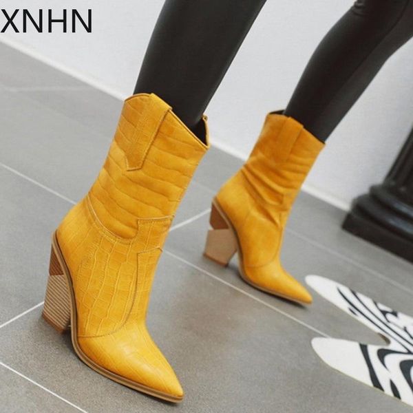 boots pointed toe women pu leather wedge high heel ankle chunky winter cowboy for western 2021, Black
boots pointed toe women pu leather wedge high heel ankle chunky winter cowboy for western 2021, Black