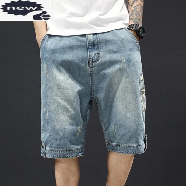 men's jeans mens denim patchwork camouflage loose knee length straight men casual thin section classic jean shorts large size, Blue
men's jeans mens denim patchwork camouflage loose knee length straight men casual thin section classic jean shorts large size, Blue