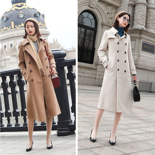 british 2020 new style of wool alpaca double-sided cashmere jacket long female jackets kj355 40na, Black
british 2020 new style of wool alpaca double-sided cashmere jacket long female jackets kj355 40na, Black