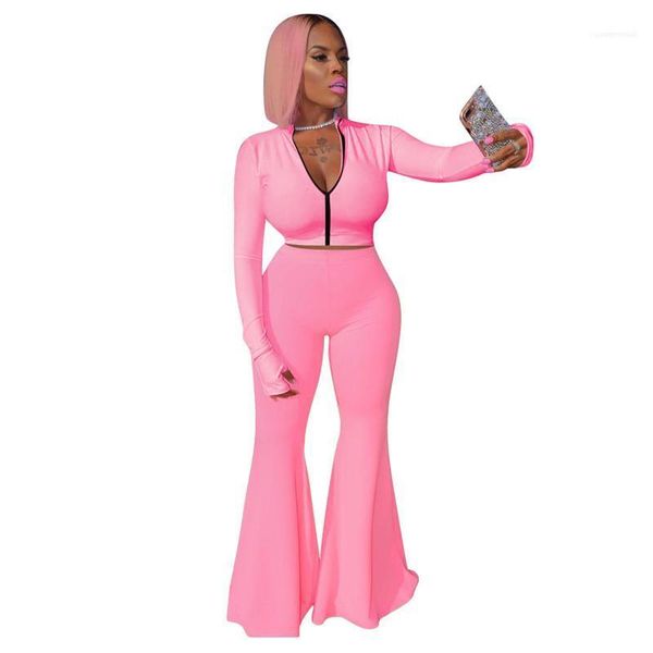 fashion natural color suit v-neck long sleeve crop long flared pants women 2 piece outfits women tracksuit, Gray
fashion natural color suit v-neck long sleeve crop long flared pants women 2 piece outfits women tracksuit, Gray