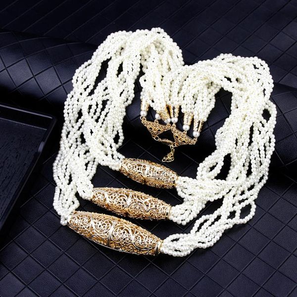 chokers sunspicems 2021 multilayered beads chain romantic choker necklace simulated pearl african wedding jewelry bride gift, Golden;silver
chokers sunspicems 2021 multilayered beads chain romantic choker necklace simulated pearl african wedding jewelry bride gift, Golden;silver