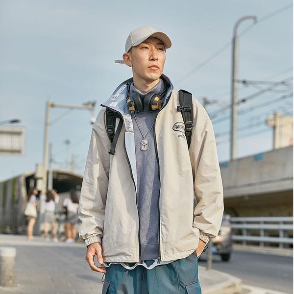 men's vests trench coat front back sides can both wear jacket single-breasted lapel windbreaker male fashion casual, Black;white
men's vests trench coat front back sides can both wear jacket single-breasted lapel windbreaker male fashion casual, Black;white