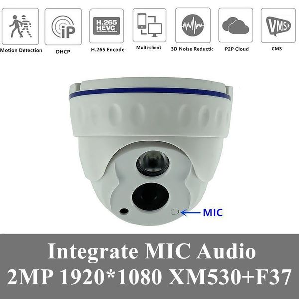 4pcs built-in mic clear audio ip dome camera xm530+f37 2mp 1080p h.265 42mil infrared leds irc onvif with radiator cms xmeye1
4pcs built-in mic clear audio ip dome camera xm530+f37 2mp 1080p h.265 42mil infrared leds irc onvif with radiator cms xmeye1