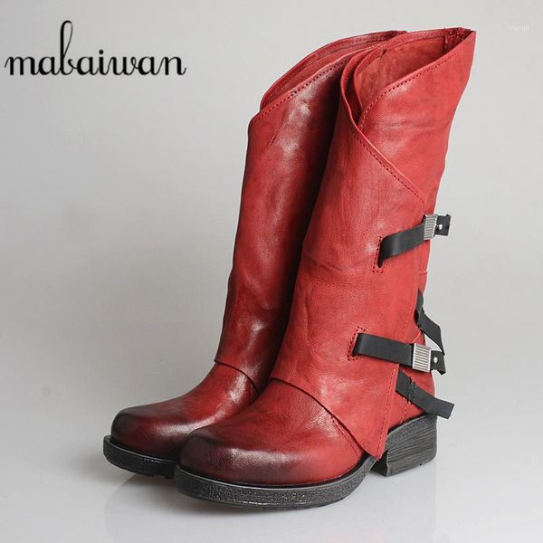 boots mabaiwan women mid calf genuine leather autumn winter warm buckle shoes heel zapatillas mujer retro riding boots1, Black
boots mabaiwan women mid calf genuine leather autumn winter warm buckle shoes heel zapatillas mujer retro riding boots1, Black