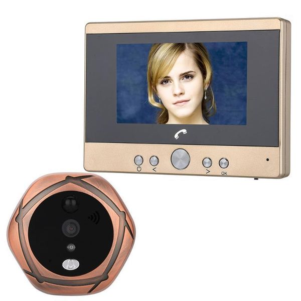 doorbells 4.3" tft screen digital intercom peephole door viewer camera pir motion detection doorbell 160 degree wide angle ir night1
doorbells 4.3" tft screen digital intercom peephole door viewer camera pir motion detection doorbell 160 degree wide angle ir night1