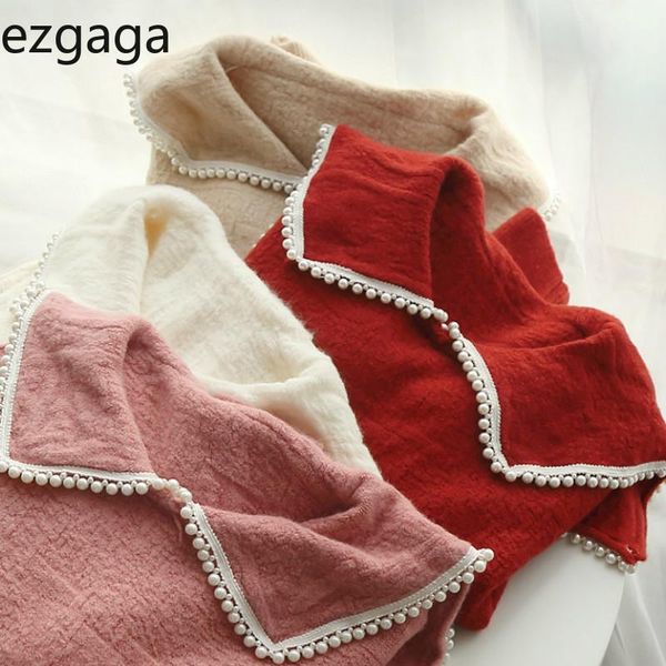 ezgaga sweet girl pearl bead turn-down collar sweater jumper women autumn fashion loose preppy style ladies chic pullover, White;black
ezgaga sweet girl pearl bead turn-down collar sweater jumper women autumn fashion loose preppy style ladies chic pullover, White;black