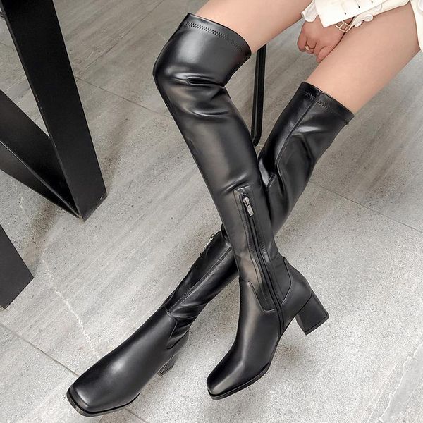 новые высокие каблуки из натуральной кожи над коленом high boots ночной клуб обувь женщина зима женщина теплый длинные езда сапоги женщин, Black
новые высокие каблуки из натуральной кожи над коленом high boots ночной клуб обувь женщина зима женщина теплый длинные езда сапоги женщин, Black