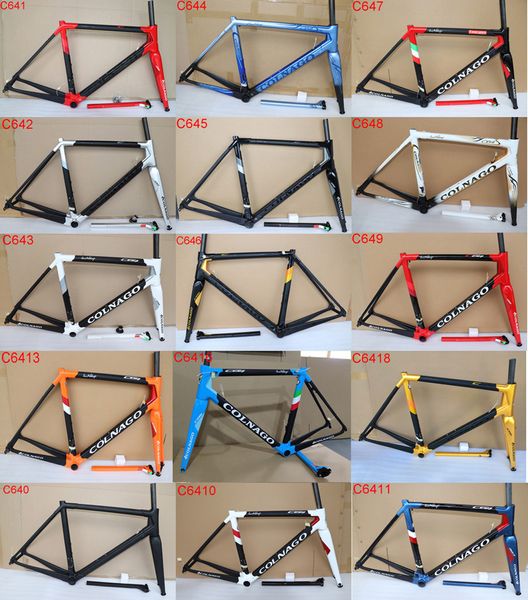 New Colnago C64 Carbon Road Frame Full Carbon Bicycle Frame T1100 Ud Carbon Road Bike Frame Size 48cm 50cm 52cm 54cm 56cm