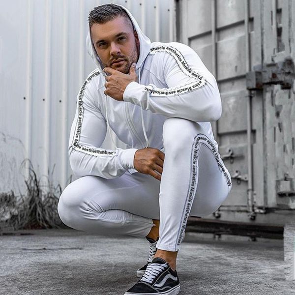two piece set gym fitness tracksuit hoodies pants set men clothing casual sportswear suit fashion zipper sweatshirt male, Gray
two piece set gym fitness tracksuit hoodies pants set men clothing casual sportswear suit fashion zipper sweatshirt male, Gray