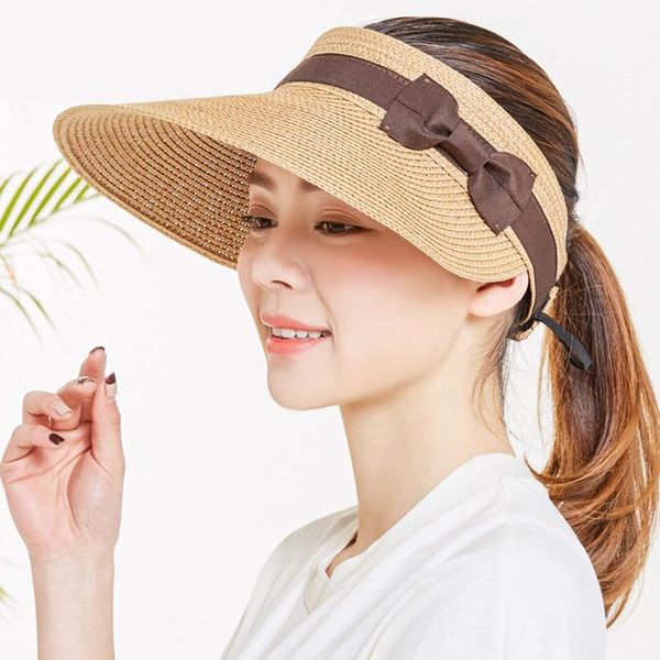 wide brim hats women empty straw hat bow large visor summer sun uv protection outdoor sports fishing beach caps, Blue;gray
wide brim hats women empty straw hat bow large visor summer sun uv protection outdoor sports fishing beach caps, Blue;gray
