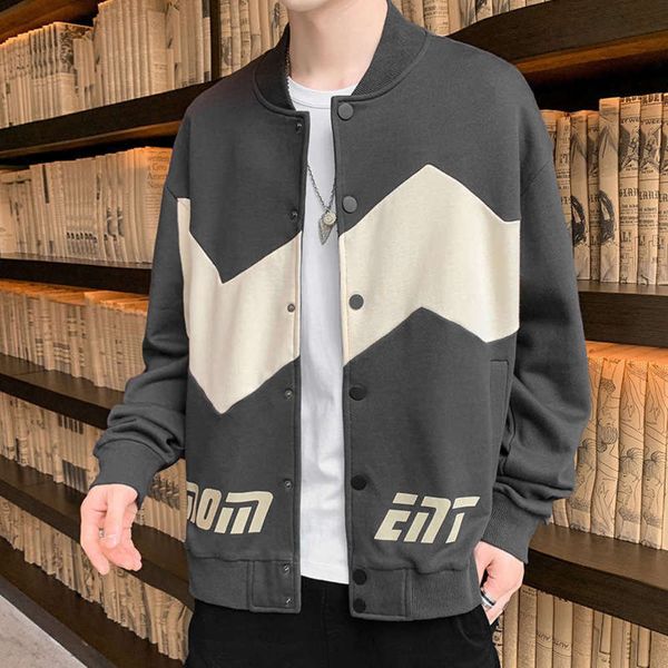 casual autumn and trend winter new loose jacket men's stand collar sportswear coat fashion, Gray
casual autumn and trend winter new loose jacket men's stand collar sportswear coat fashion, Gray