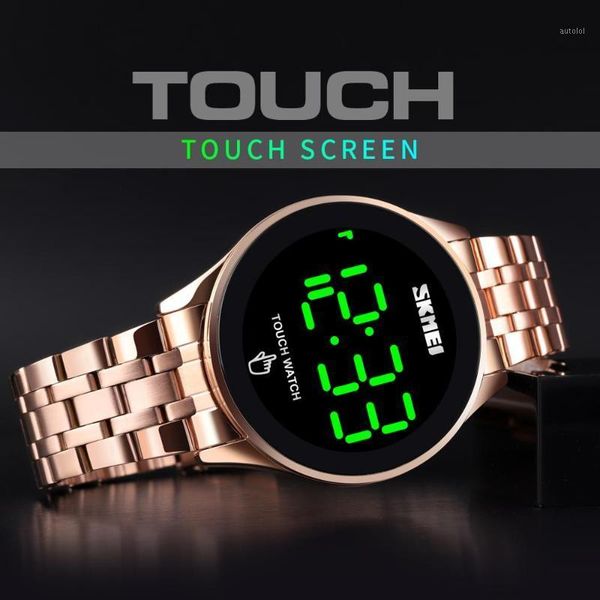 fashion led touch screen men's wristwatches skmei brand waterproof stainless steel digital watch relogio masculino relojes1, Slivery;brown
fashion led touch screen men's wristwatches skmei brand waterproof stainless steel digital watch relogio masculino relojes1, Slivery;brown
