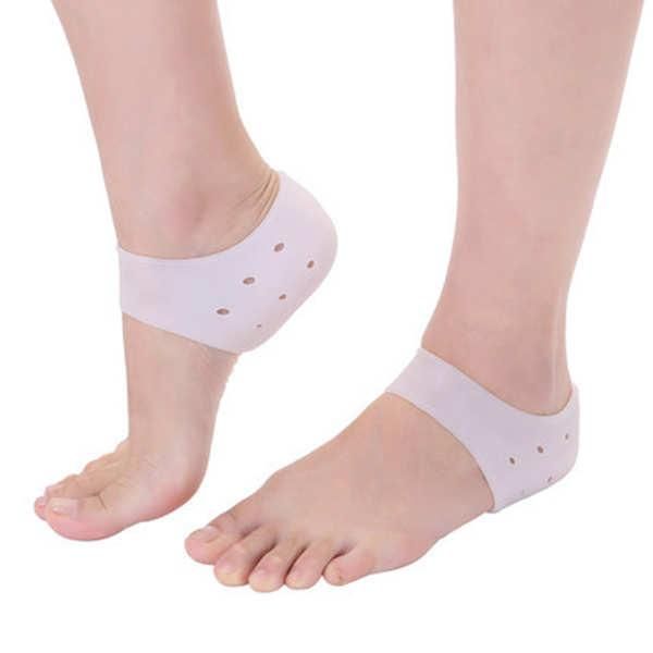a pair silicone increase insoles invisible non-slip men soft heightening half pad insert height arch reusable support pad, Silver
a pair silicone increase insoles invisible non-slip men soft heightening half pad insert height arch reusable support pad, Silver
