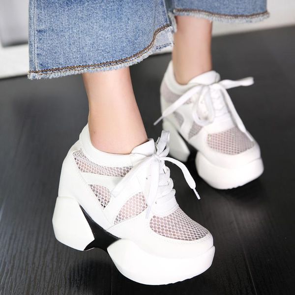 fashion leisure summer women increased internal pumps round toe super high lace-up pumps thick sole platform ladies shoes, Black
fashion leisure summer women increased internal pumps round toe super high lace-up pumps thick sole platform ladies shoes, Black